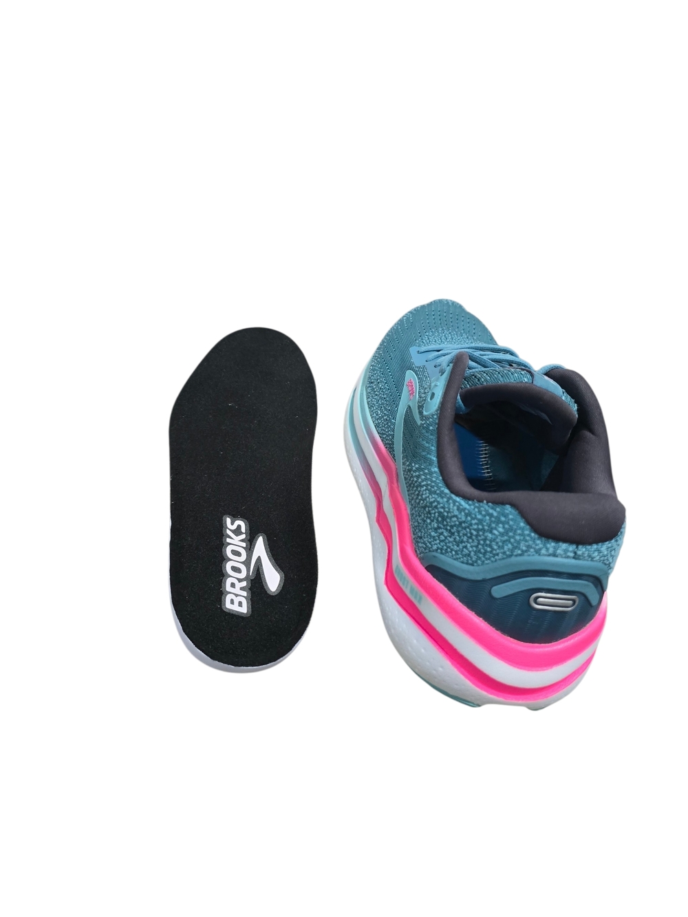 Brooks Ghost Max 2 Women’s Teal and Pink Running Shoes Size 10 - Picture 12 of 13